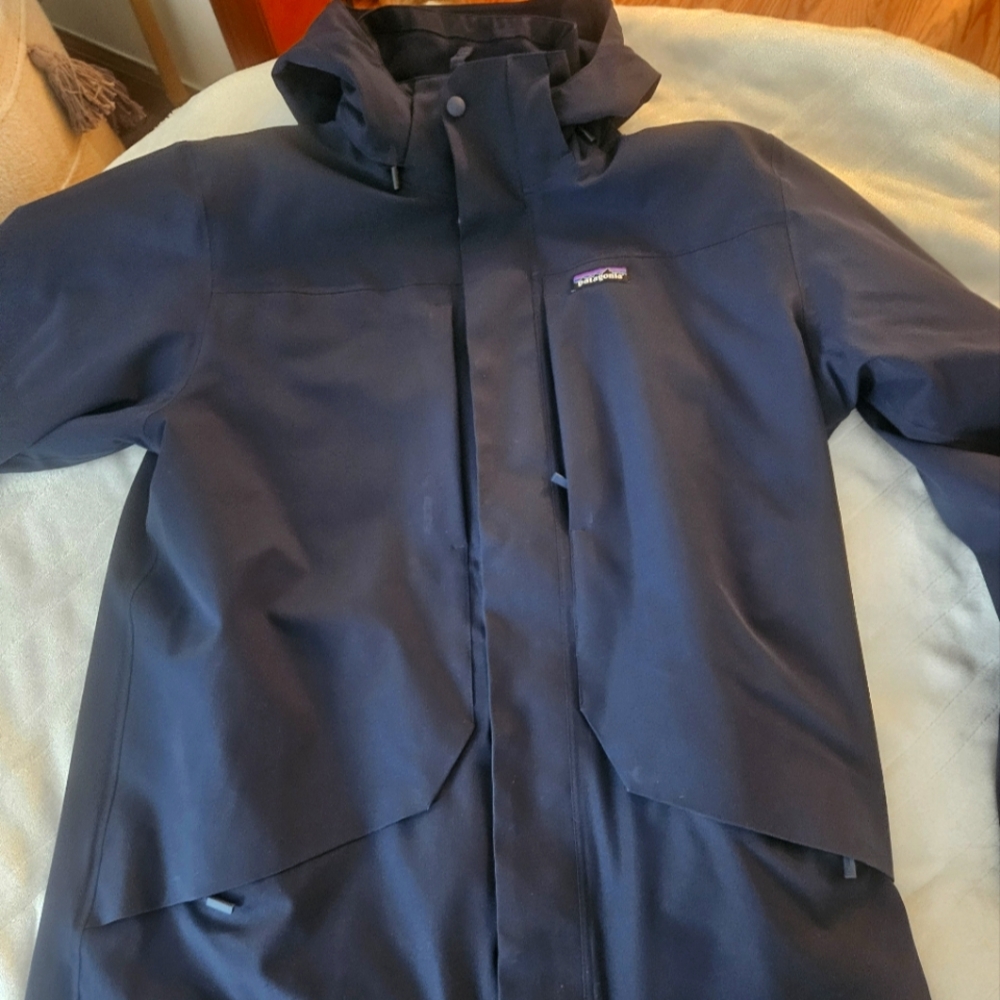 Patagonia Dark Blue Raincoat